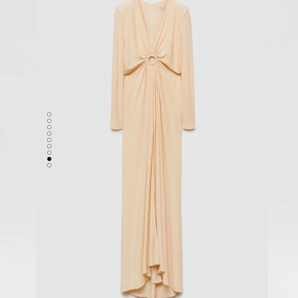 New Mango Carla Time Capsule Hoop Dress Gown with Gathered Opening, NWT - Picture 7 of 10